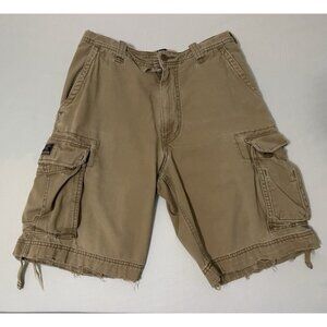 Abercrombie and Fitch Cargo Shorts Mens 30 Beige Tan‎